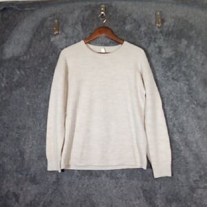 Lauren Manoogian Baby Alpaca Crewneck Sweater Oatmeal Womens Small